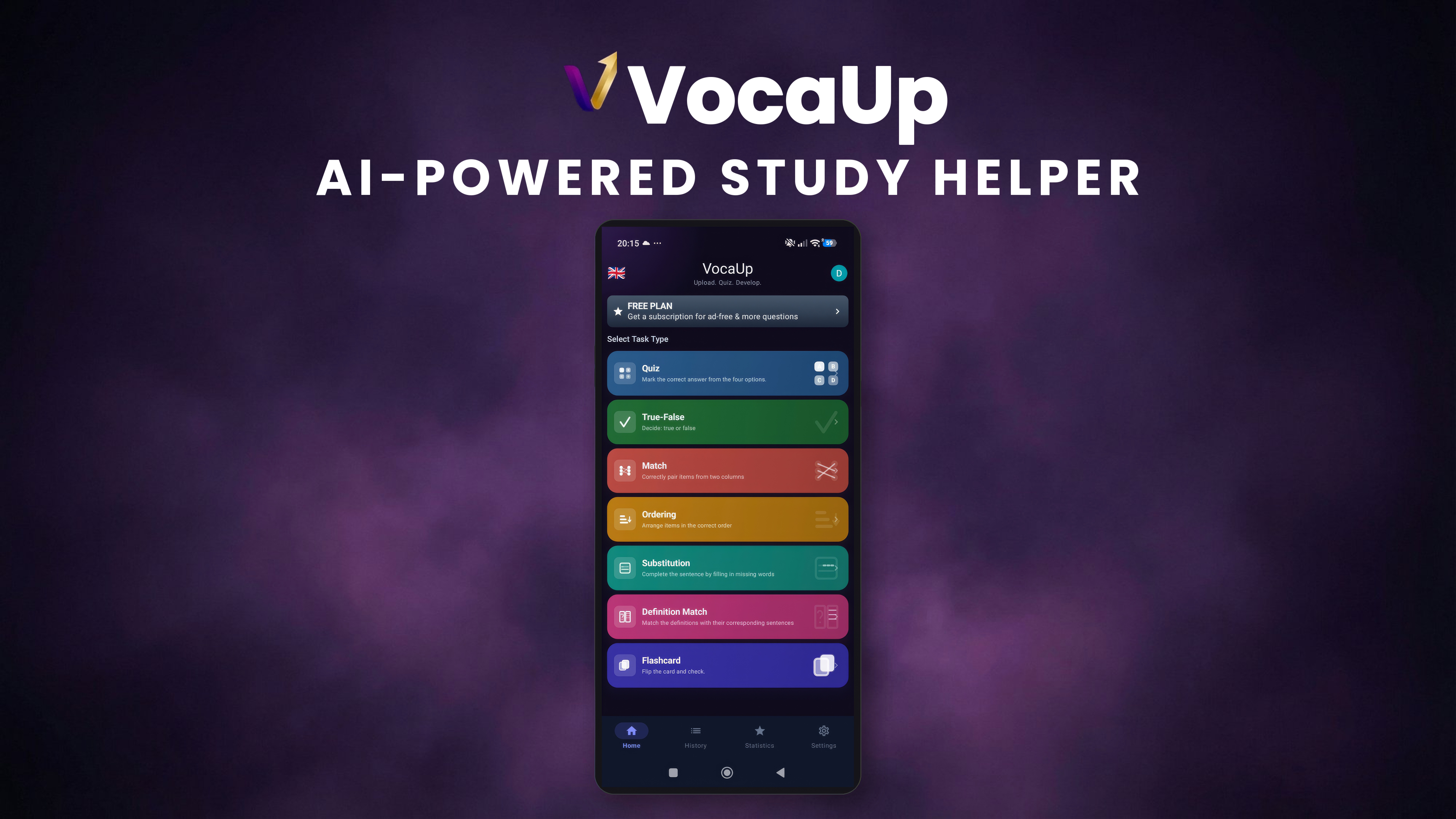 VocaUp - AI-Powered Study Helper