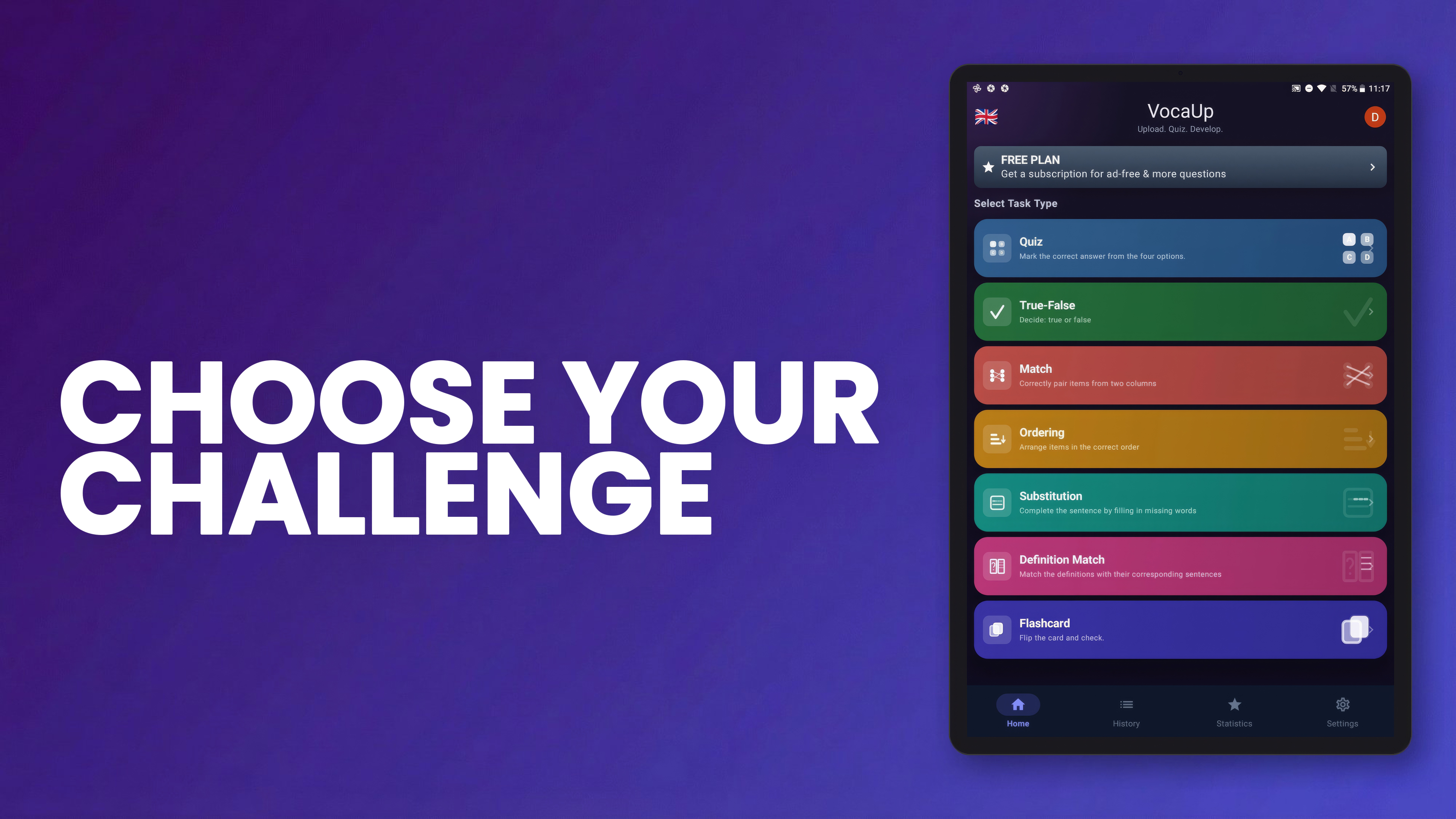 Choose Your Challenge - 7 Task Types